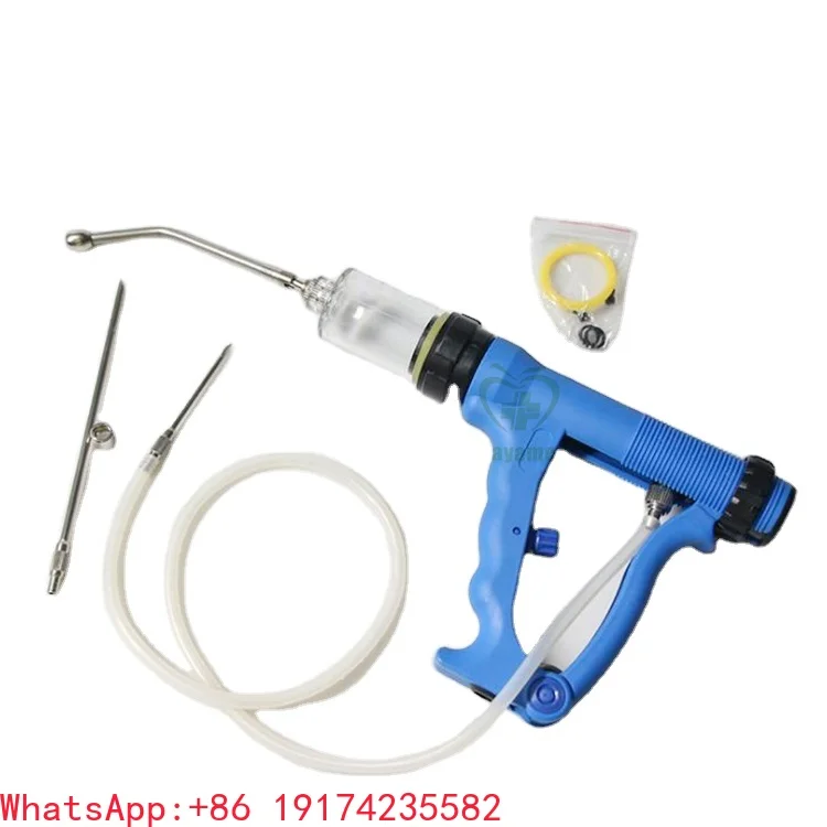 

Y-W034A Animal Auto-matic Contin-uous Syri-nge Filling Gun Fee-der Veterin-ary Inje-ction and Pill Gun