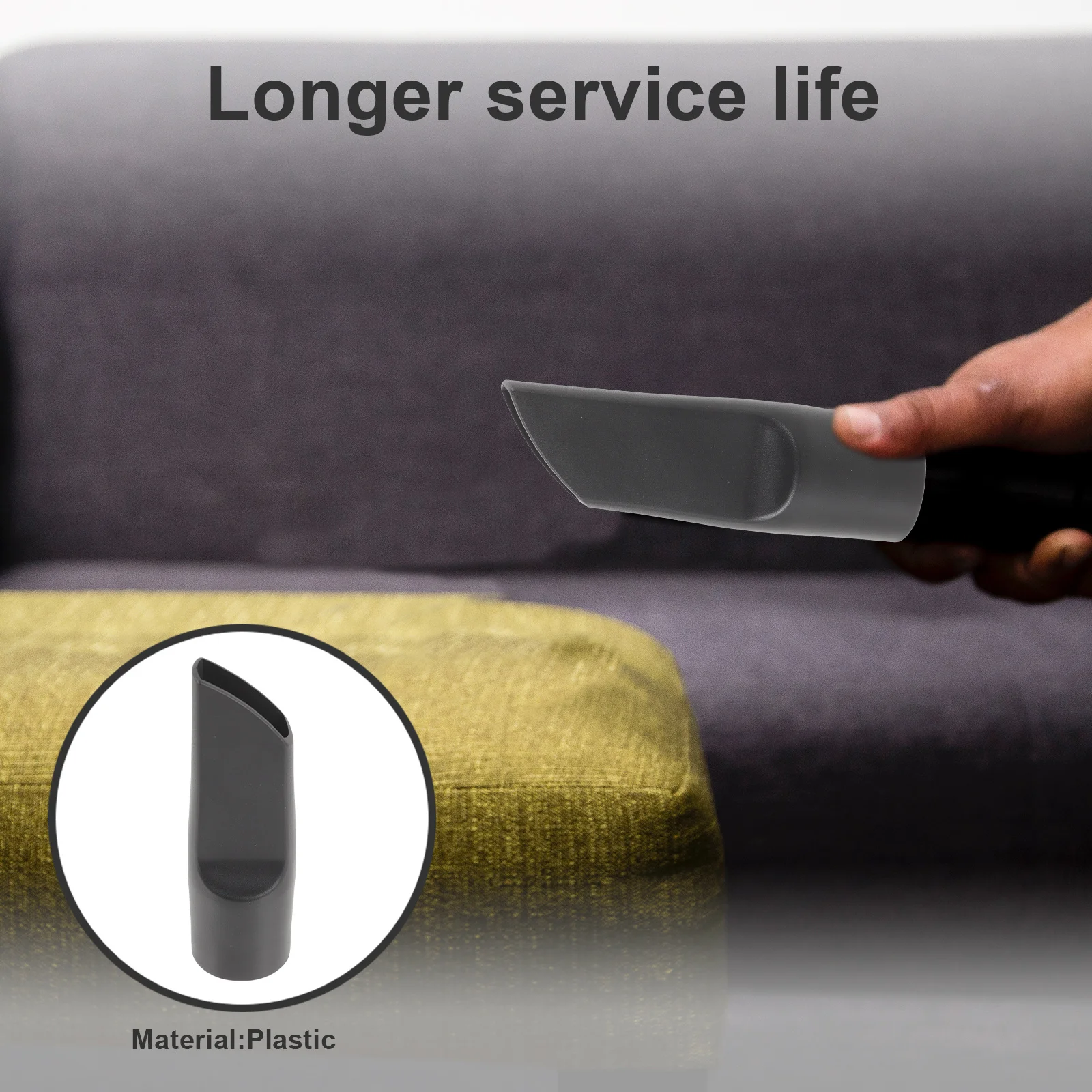 

Flat Nozzle for Vacuum Cleaner Replacement Plastic Attachment Clean Sofa Bed Desk Ac Portable Small Nozzle Dust Collector