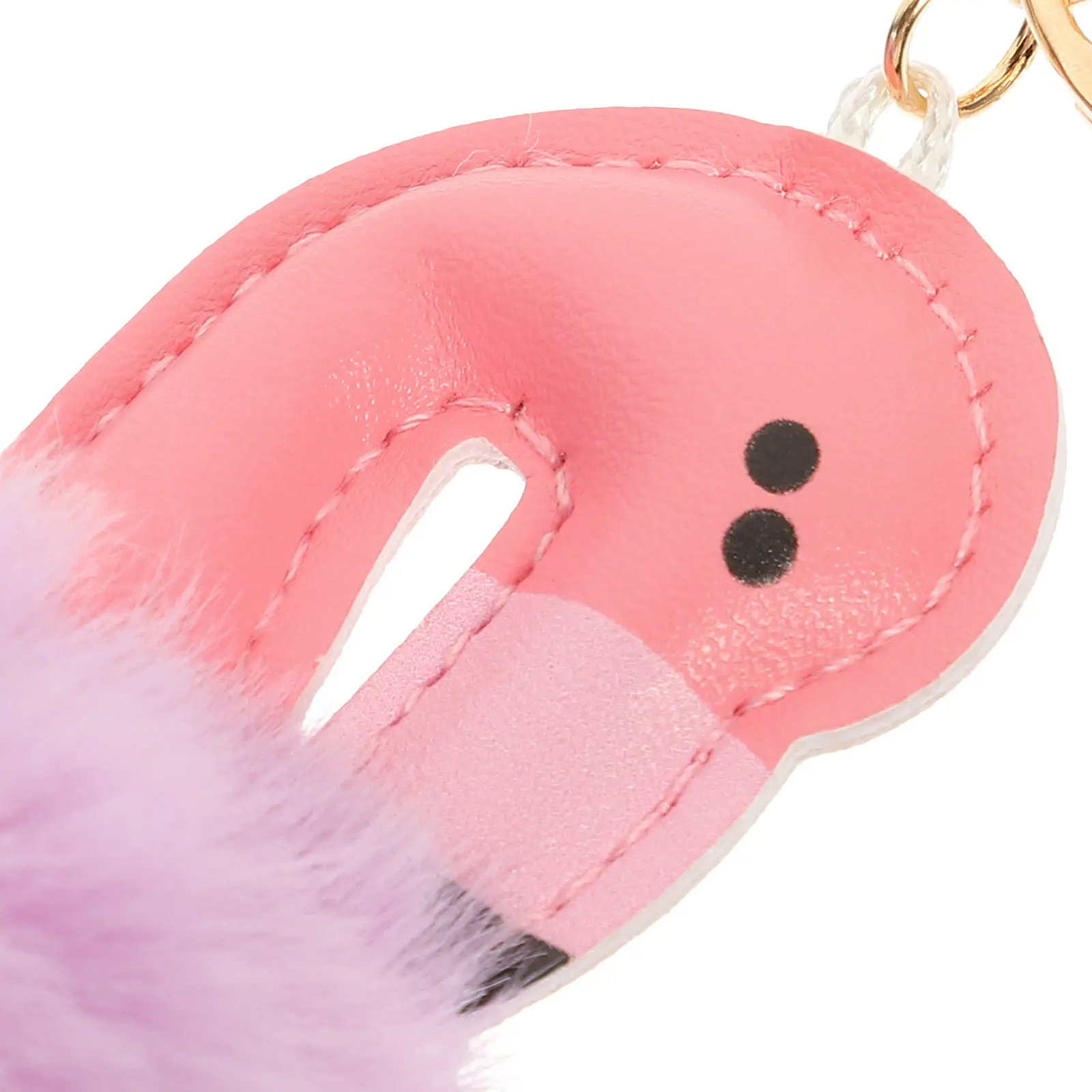 

3Pcs Key Holder Decorative Flamingo Design Comfortable Grip Alloy Chain Multi Use Bag Hanging Car Accessory Ideal Gift for Women