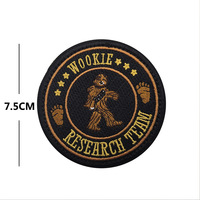 Research Team Embroidered Ghost Patches WOOKIE military badges