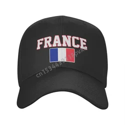 Baseball Cap France Flag French Fans Country Map Wild Sun Shade Peaked Adjustable Outdoor Caps for Men Women