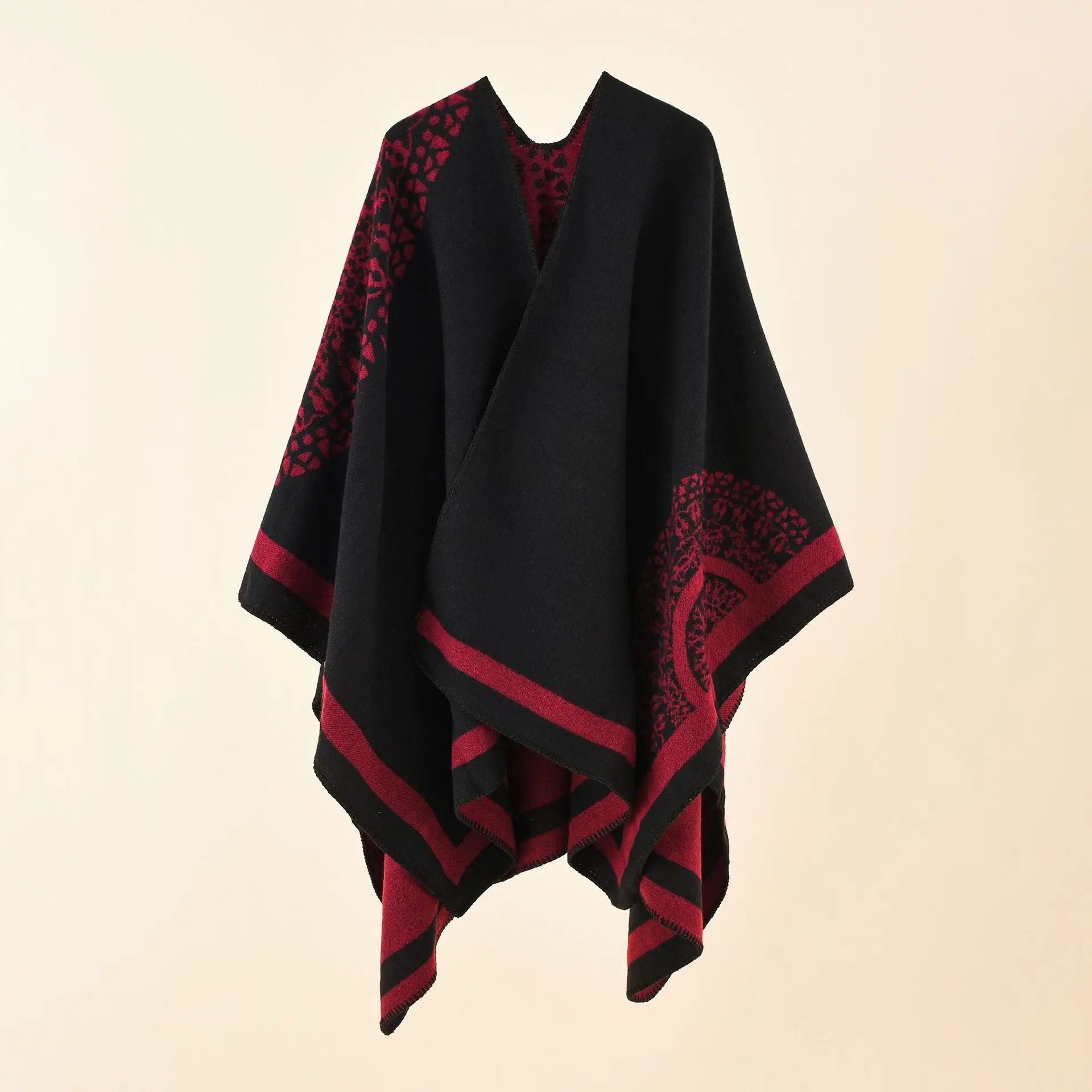 A woman\'s shawl a cape a warm, winter-proof shawl