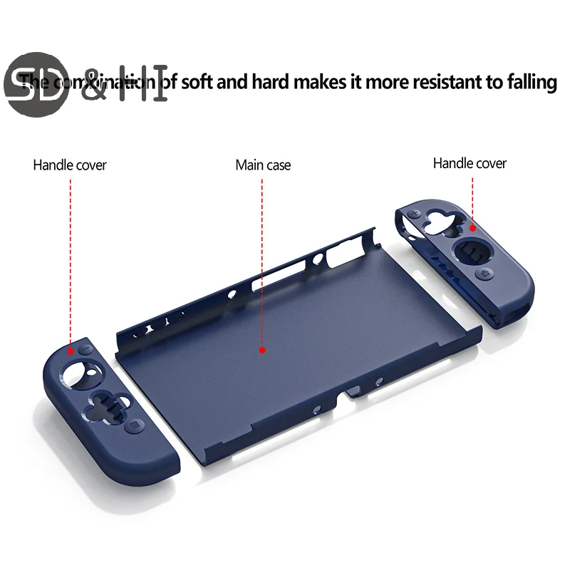 Funda protectora OLED para Nintendo Switch, carcasa trasera OLED, TPU, NS, para juegos