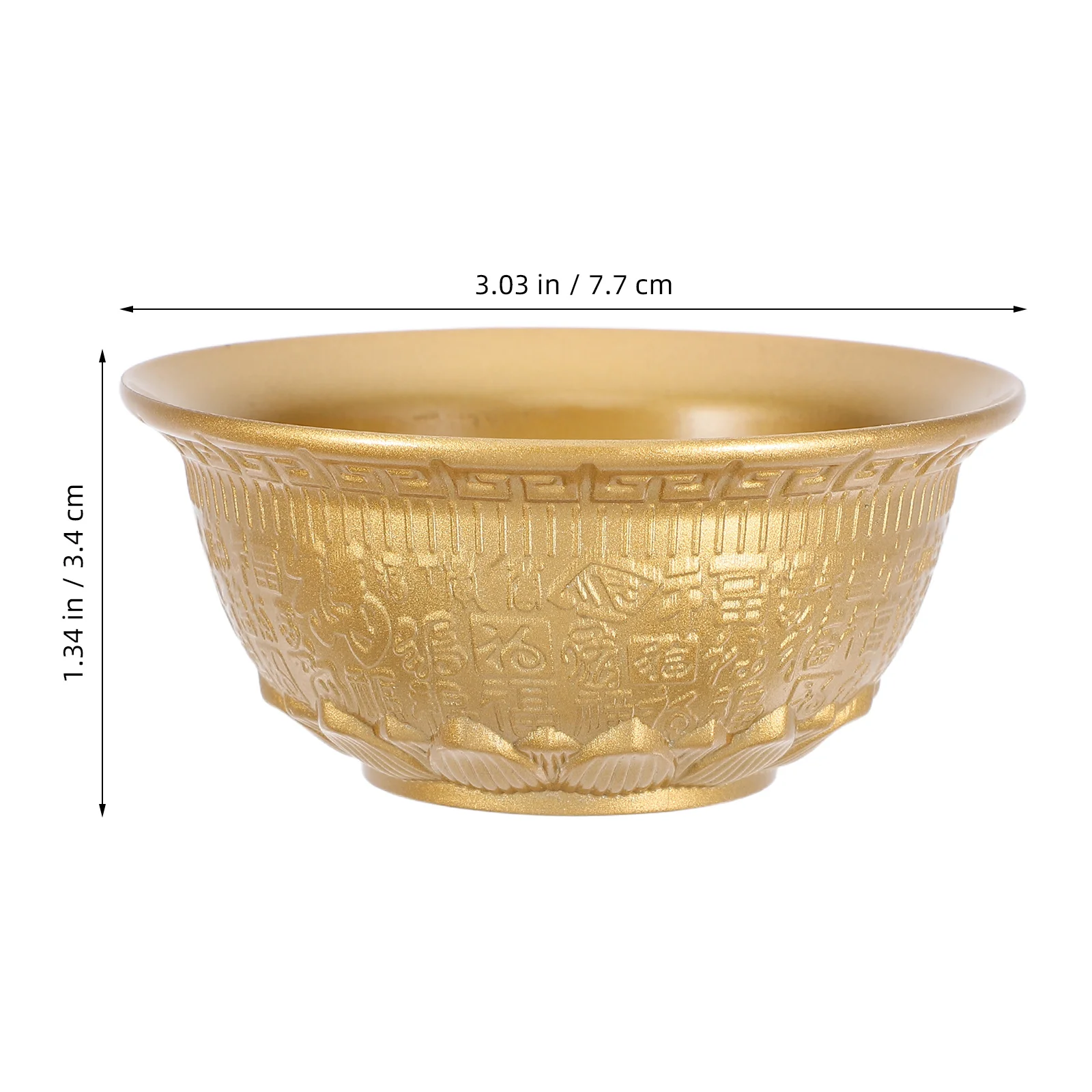 Miska Prosperity, wykonana ze złotego stopu, symbol bogactwa i czystości, dekoracja stołu w salonie, złota misa skarbów.