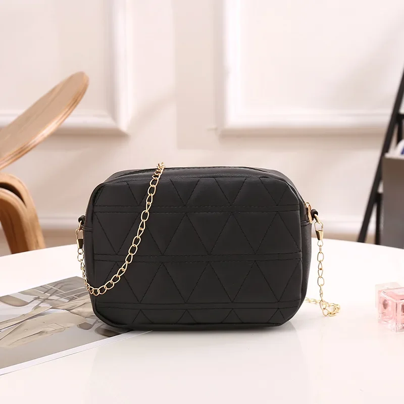 New Simple Small Crossbody Bag Trend Casual Female Shoulder Bag Fashion Ladies Messenger Bags Pu Leather New Embroidery Handbags