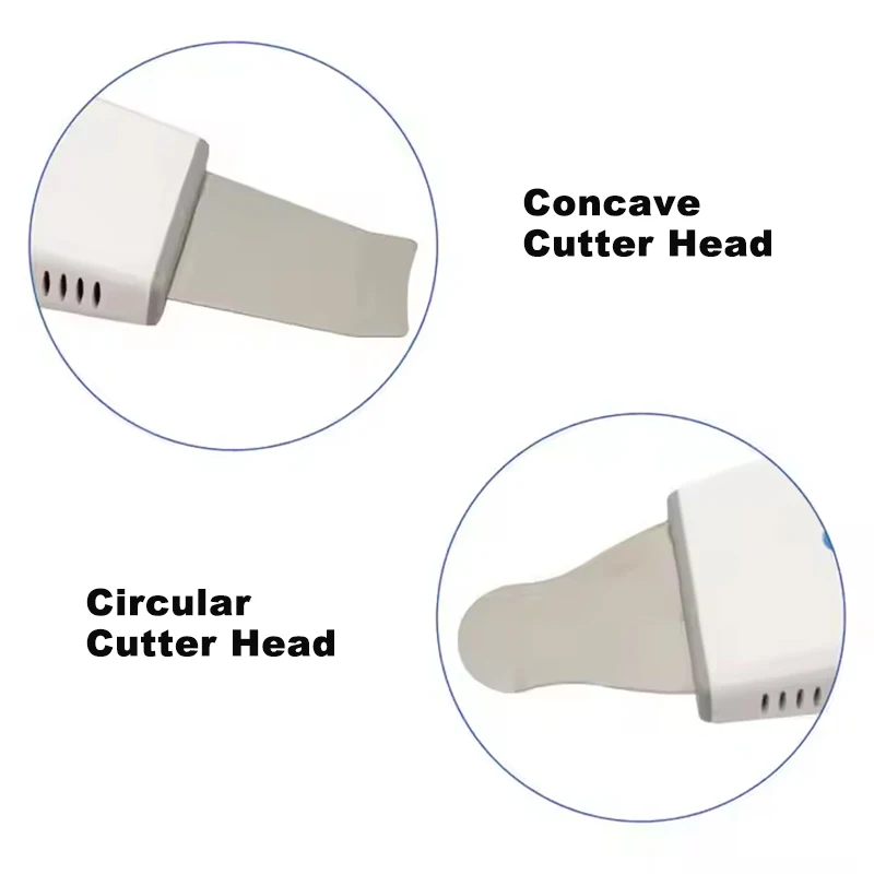 Przenośne urządzenie ultradźwiękowe do głębokiego oczyszczania skóry z dwoma uchwytami, do usuwania zaskórników, skrobak do porów twarzy i nosa, do peelingu.
