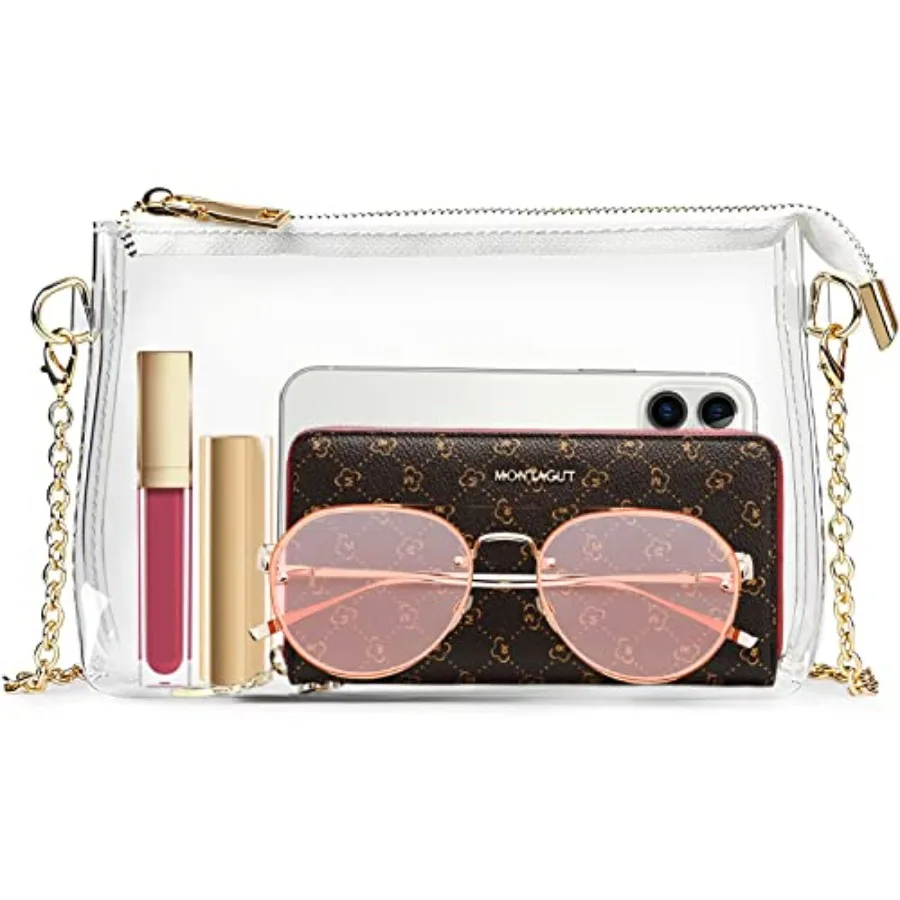 

Stadium Approved Bags for Women -Shoulder Bags PVC Purse Concert Bag