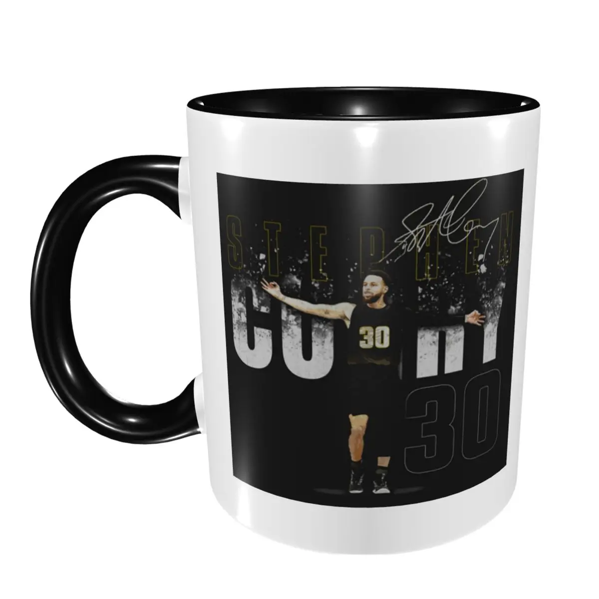 Steph Curry Golden State Dissolve Mug Funny Ceramic Coffee Cups Tea Mugs Milk Cup Drinkware Gifts for Friends