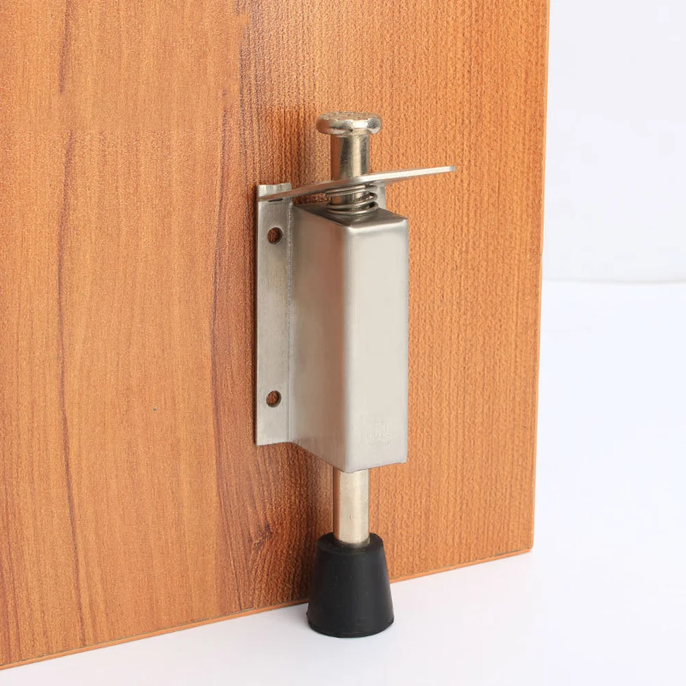 Stainless Steel Foot Pedal Door Stopper For Stabilizer Rubber Support Hands-Free Anti-Swing Floor Protector Safety Stopper 2026