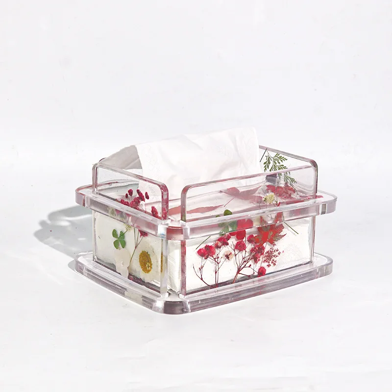 DIY Tissue Box Kristall Epoxidharz Form Pumps chale Form Hohl muster Lagerung Auto Tissue Box Silikon form