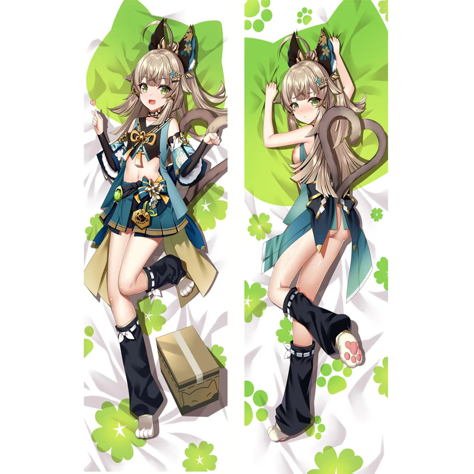 Anime Game Dakimakura Genshin Impact Kirara Dori Focalors Baizhu Xianyun Wander Pillowcase Hugging Body Pillow cover Otaku Gifts