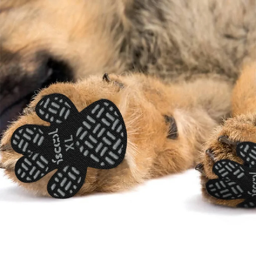 

4-Pack Dog Anti Slip Paw Grips Traction Pads Dog Paw Protection Stickers with Stronger Adhesive for Hard Floor or Injuries