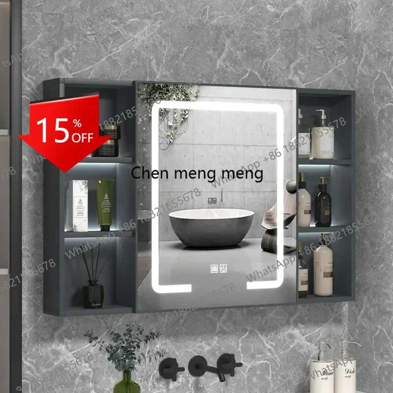 

P178 Bathroom Cabinets Mirror Makeup Cabinet Wall Mounted Bathroom LED Mirror with Storage Cabinet Vanity Mirror Bathroom Furnit