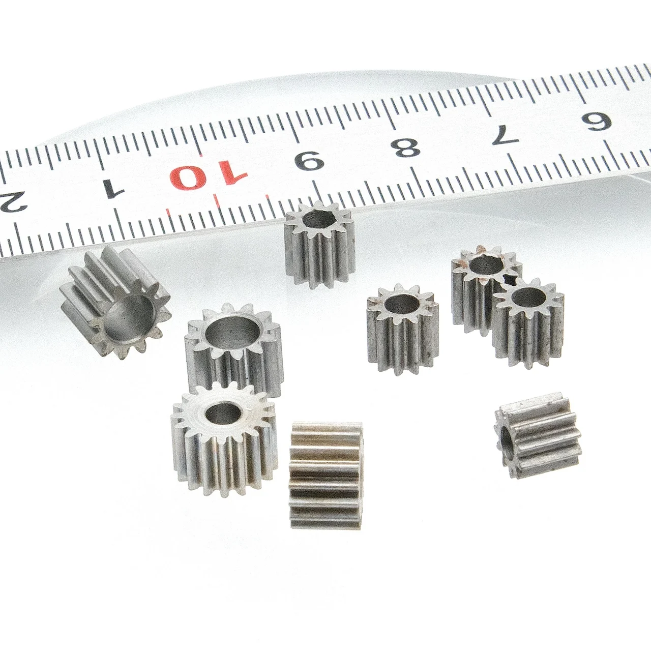 0.5M 10/11/13/15/17/24 Teeth 540 550 555 DC Motor Gear 3.17mm Steel Gear DIY Model 3.14MM Shaft