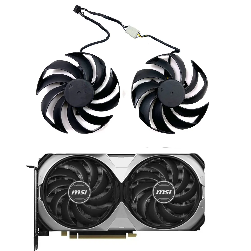 

MSI Original 4PIN 95MM PLD10010S12HH RTX4070 GPU fan for MSI games GeForce RTX 4060 Ti 4070 Ventus 2X graphics card cooling