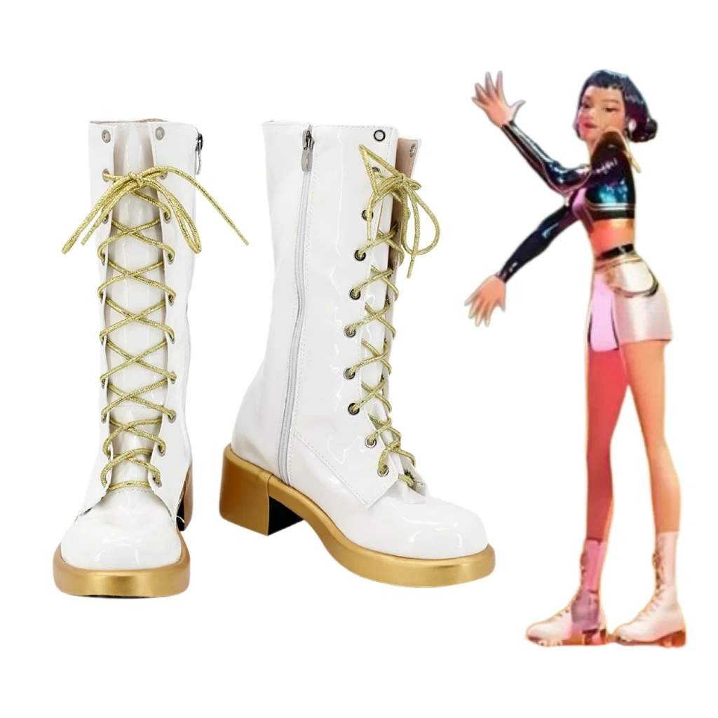 KPop Dämonenjäger Rumi Mira Zoey Cosplay Schuhe Anime Kostüm Stiefel Erwachsene Kinder Schuhe