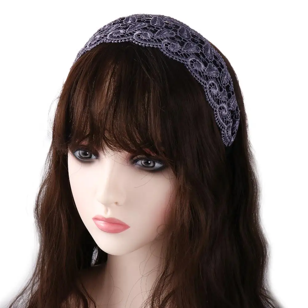 Головные уборы, винтажная полая нескользящая повязка на голову для девочек, женский обруч для волос, корейская повязка на голову, кружевные повязки для волос