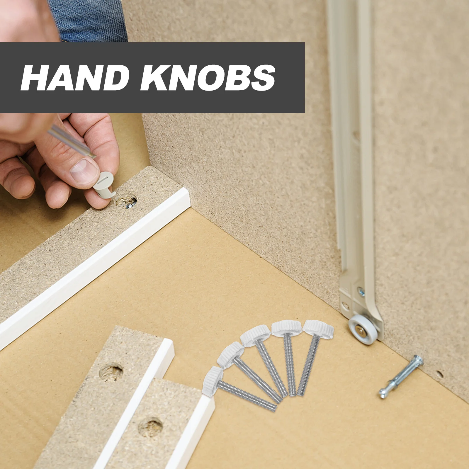 

50Pcs Tightening Screw Knob M4x36 Hand Knob for Machine Handle Replacement and Durable Use in Multiple Projects