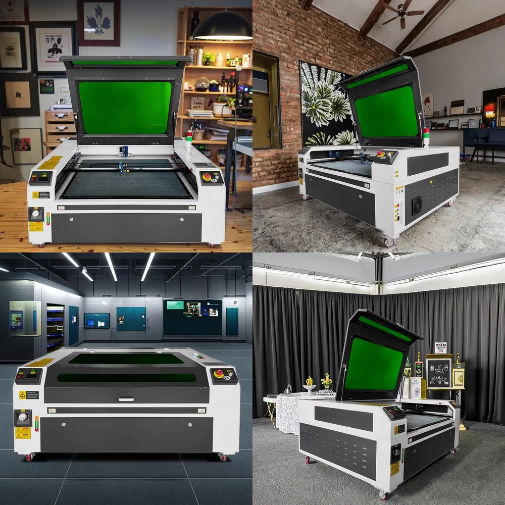 1080 100W 150W 200W 300W Water Cooled CO2 Engraving Machine for CNC Router Cutting Engraving Wood Paper MDF Leather
