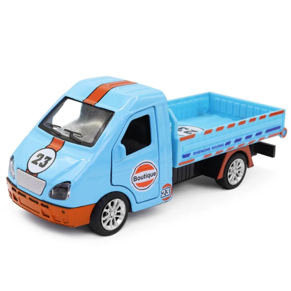 Simulation Vehicle Alloy Pickup Truck Model Pull Back Vintage Alloy Pull Back Car Toy Classic Open Doors 1:32 Alloy Car Model
