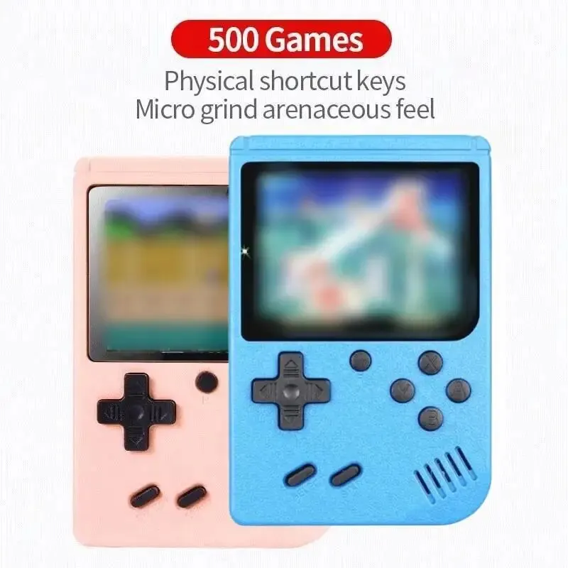 Retro Draagbare Mini Handheld Video Game Console 8 Bit 3.0 Inch Kleur Lcd Kids Kleur Game Speler Ingebouwde 500 Games