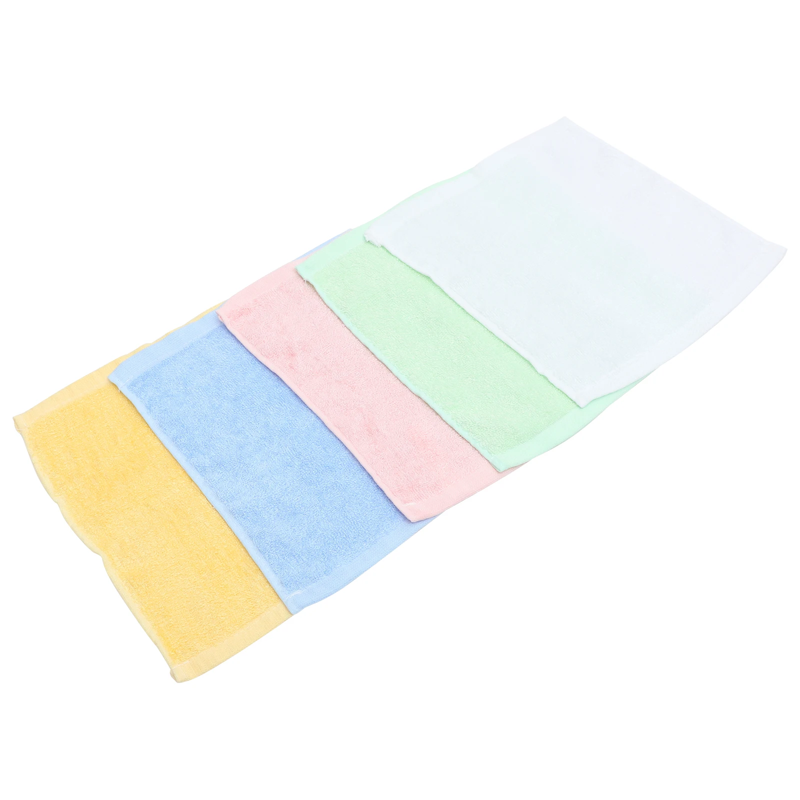 

10pcs 25cm Bamboo Fiber Small Square Towels Saliva H kerchiefs Quick Dry Bath Washcloths Guest Towels Soft Absorbent