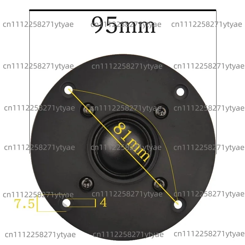 4 inch dome silk film tweeter speaker unit HIFI fever audio single magnetic B1 column