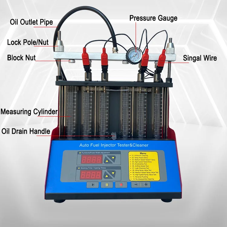 220V 110V 6 Cylinders Gasoline Car Motorcycle Auto ultrasound machine for injector nozzle cleaning