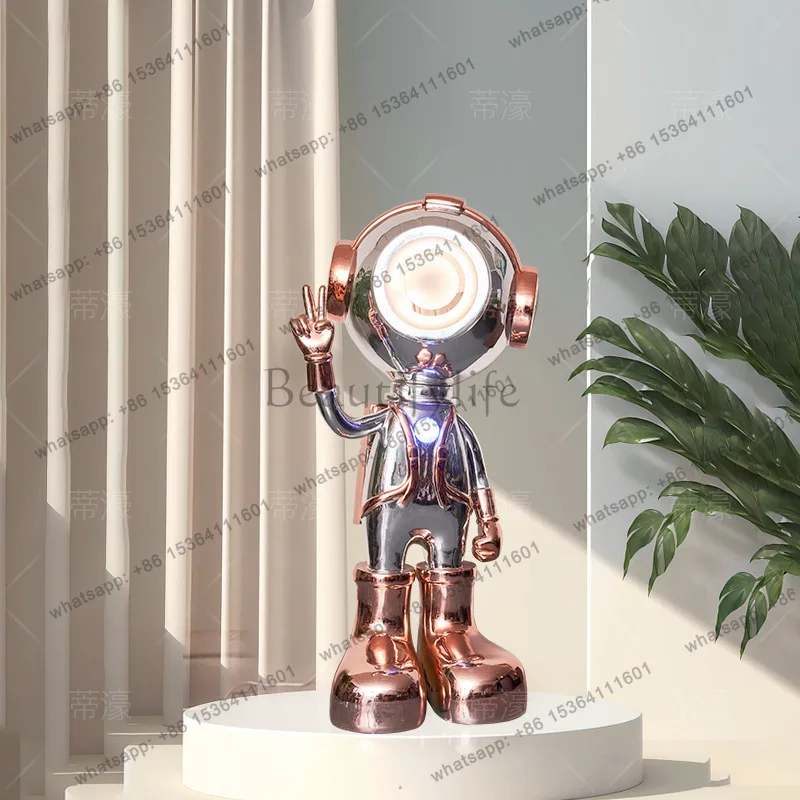 Floor-to-ceiling ornament Hotel shopping mall Living room Creative figure Sculpture Decorative artwork
