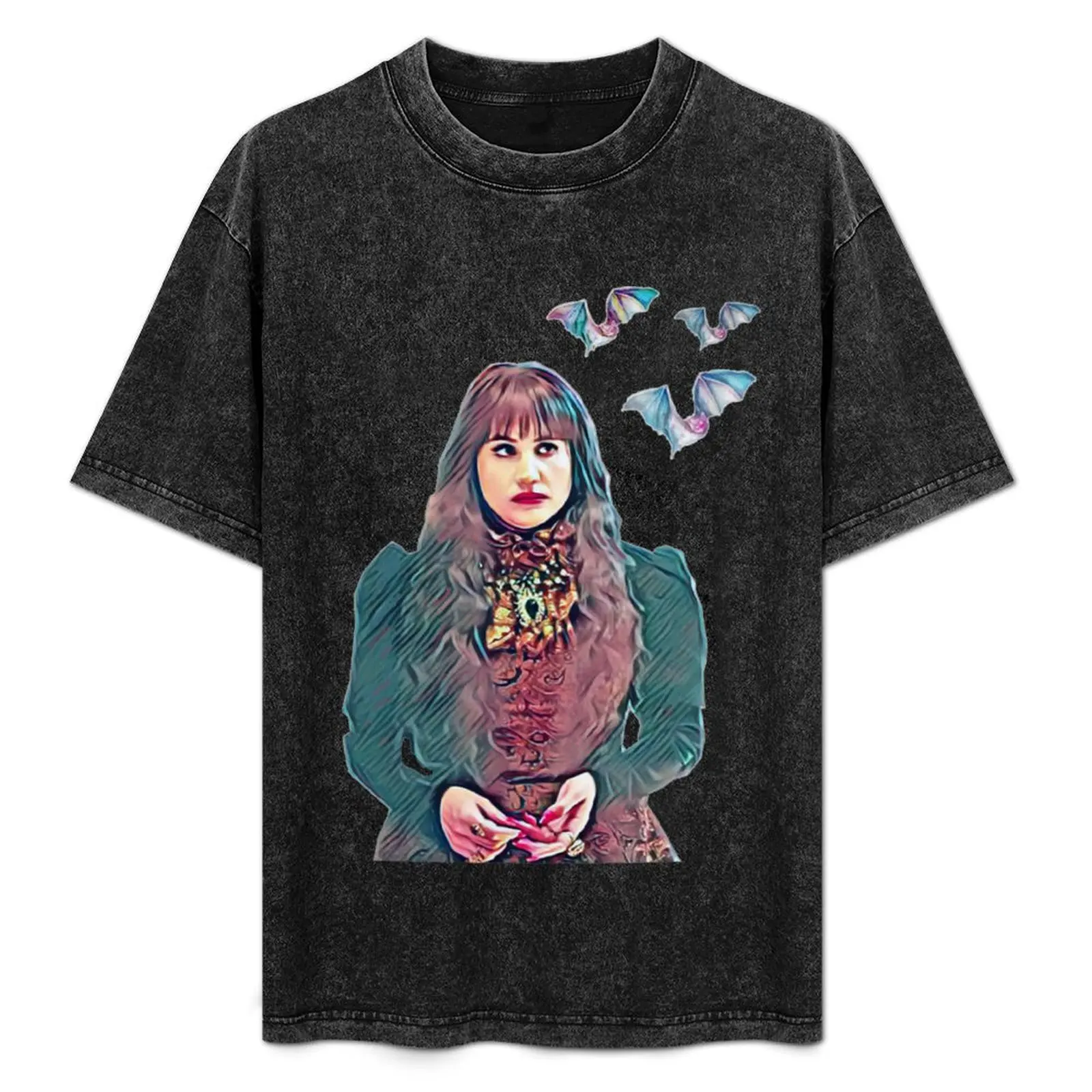 

Vampire Nadja T-Shirt Daily Work Short Sleeve Top