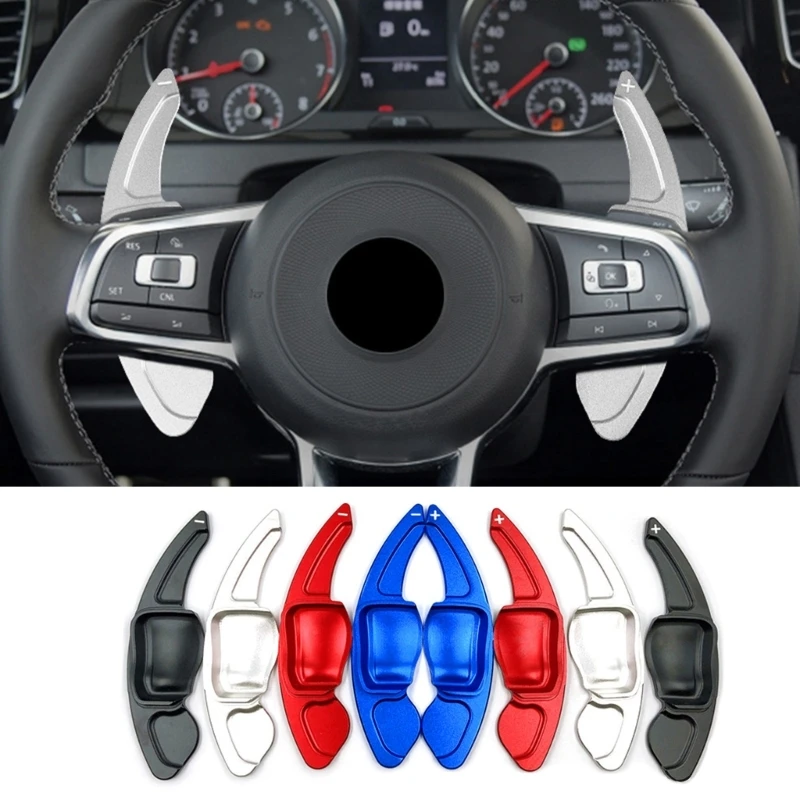 Car Auto Steering Wheel Paddle Shifter Extension Gears Paddles Cover Trims Quick Fixing 4-color fitting for Dropship