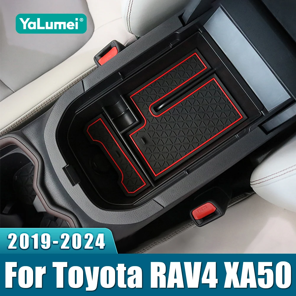 لتويوتا RAV4 XA50 2019 2020 2021 2022 2023 2024 2025 RAV 4 الهجين سيارة مسند الذراع المركزي صندوق تخزين درج منظم اكسسوارات