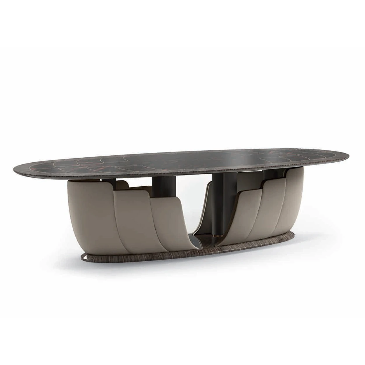 

Nordic Solid Wood Oval Shape Dining Table Modern Home Dining Room Tables Luxury Dining Table Set