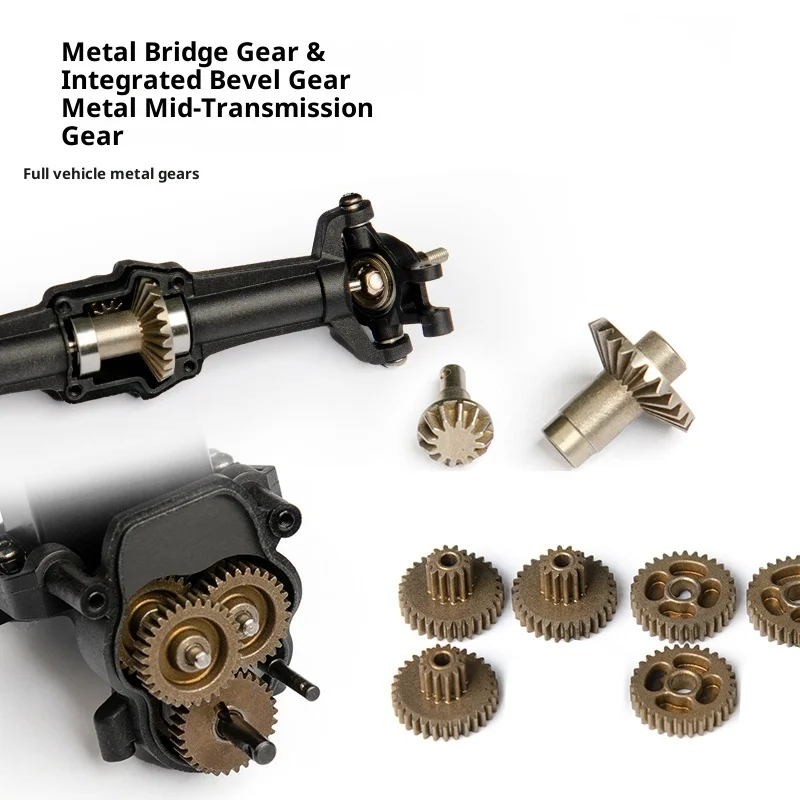 UDIRC RC سيارة التحكم عن بعد بدون فرش UCX2405 سنو ليوبارد 1:24 محاكاة 4WD على الطرق الوعرة تسلق نموذج سيارة لعبة مجسمة هدية