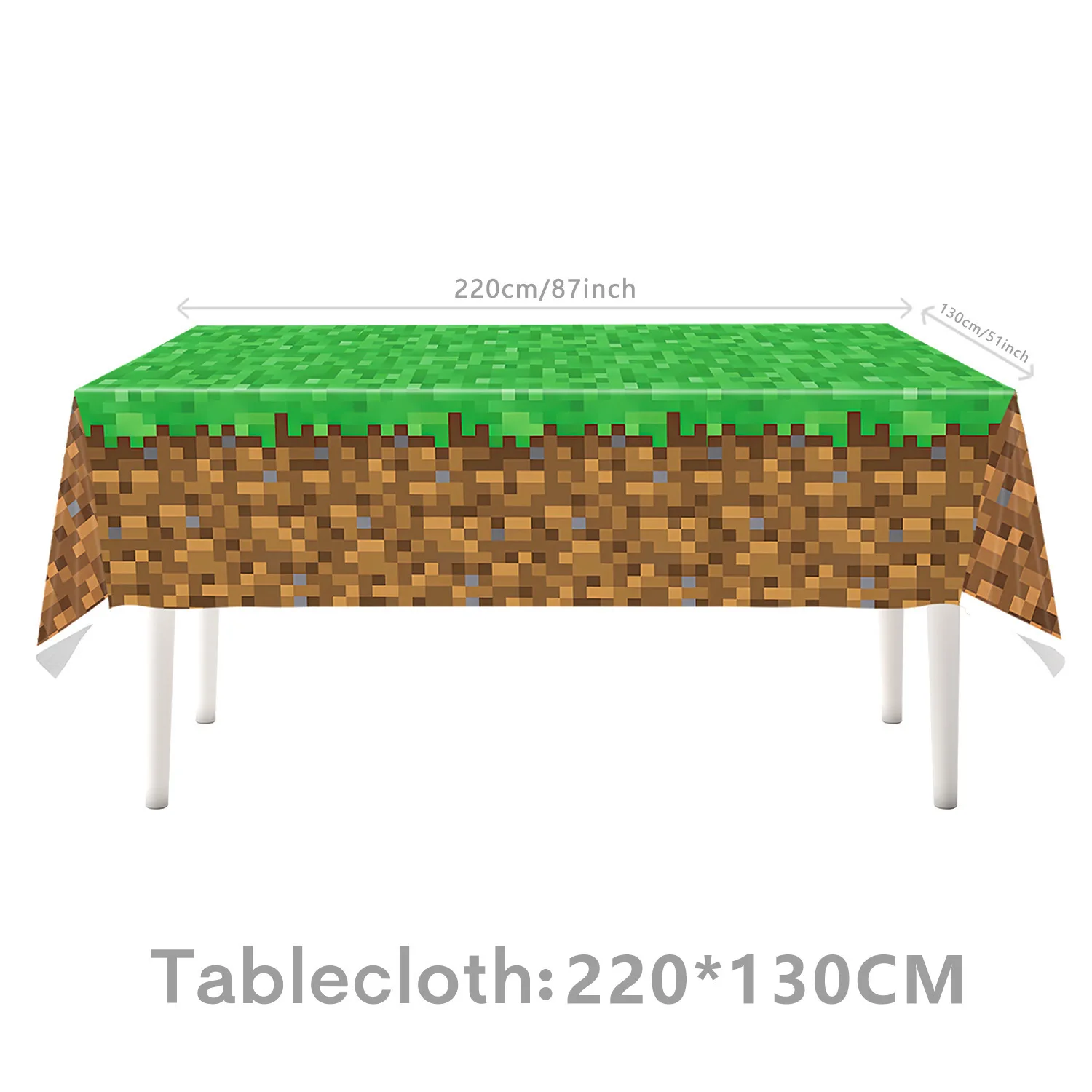 Grüne Karton-Spielgeburtstagsparty-Dekoration: Bergmann-Geburtstagsballon, Tischdecke, Tasse, Teller, Geschenktüte, Babyparty, Kinderparty-Gastgeschenke – Detail 6