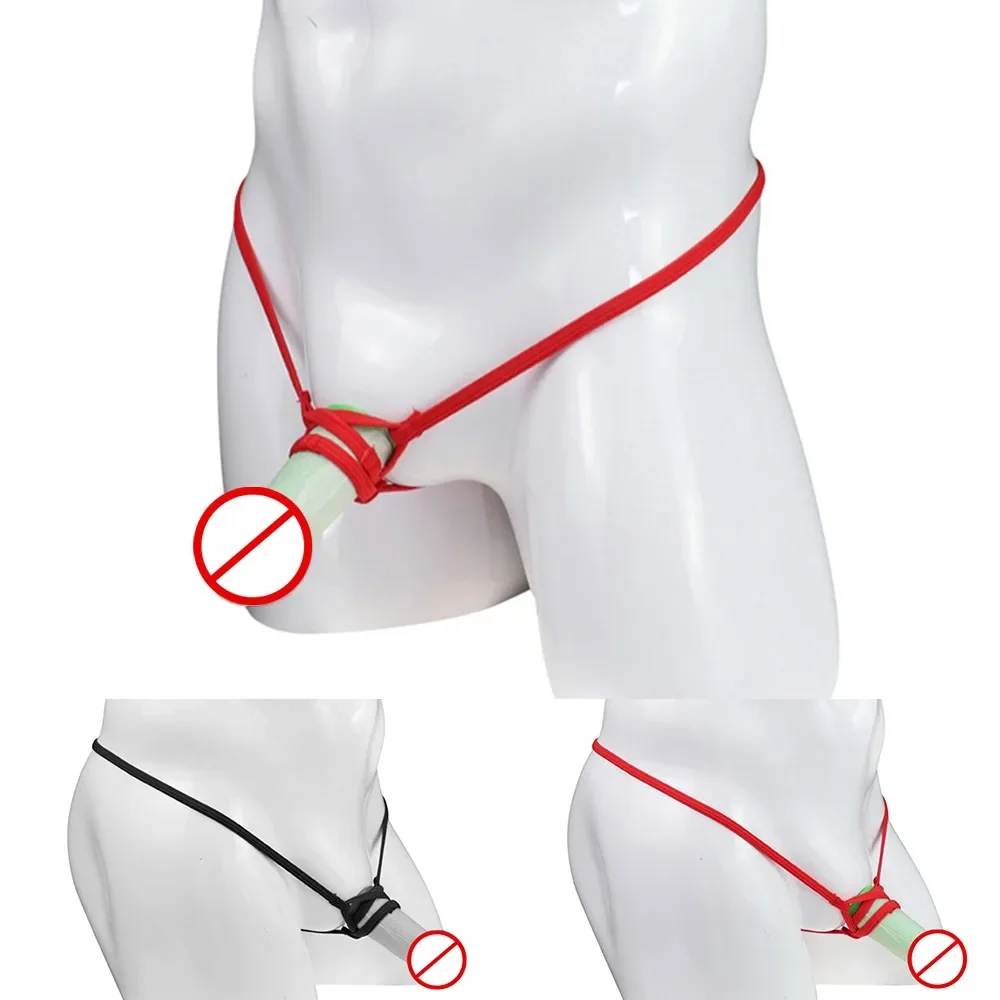 Mens G-string Briefs Bikini T-back String Thong Male Panties Sexy Transparent Thong G-strings Ultra-Thin Erotic Temptation Thong