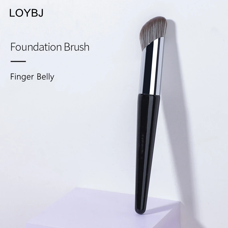 LOYBJ 1pcs Finger Belly Foundation Makeup Bruhses Cosmetic Powder Liquid Foundation Concealer Cream Bevel Head Make Up Brush