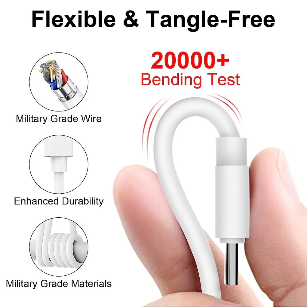 Cavo ZOGUO USB2.0 tipo C cavo di ricarica rapida 5A cavo di ricarica da USB C A USB A compatibile con Galaxy S10 S9 S21, Note 10 9,LG ecc