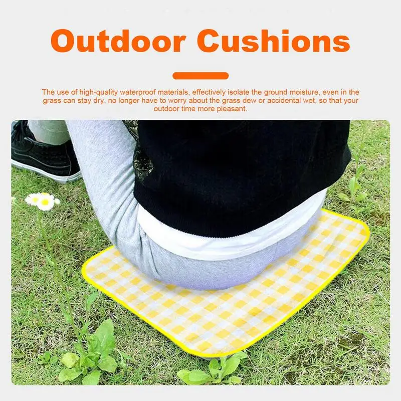 Camping Seat Cushion Waterproof Camping Cushion Portable Sitting Mat Travel Cushion For Outdoor Camping Park Picnic Hiking