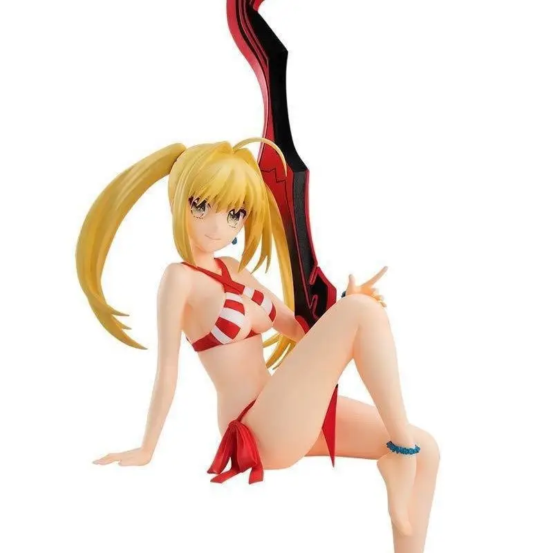 

Nero Claudius Swimsuit Figure Fate Order Anime Model Car Dashboard Desktop Decoration PVC Statue Collectible