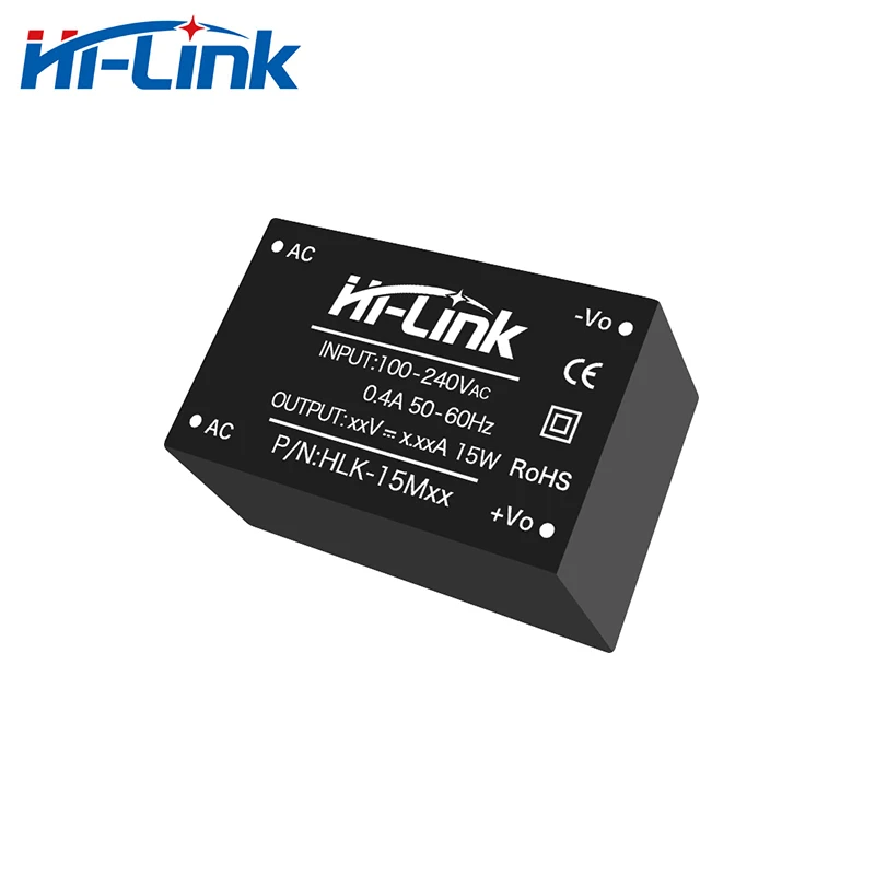 Gratis Verzending Hi-Link HLK-15M12C Nieuwe Ac Dc Voeding Module 15W 220V Naar 12V Uitgang converter Step Down Transformator