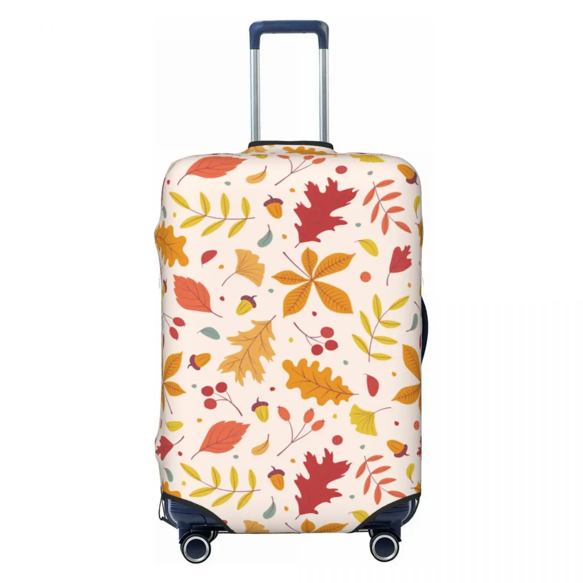 

Summer Tropical Leaves Flowrs Travel Luggage Cover Washable Suitcase Cover Protector Fit 18-32 Inch