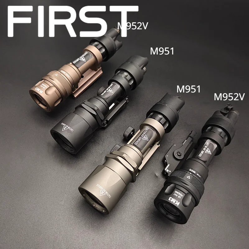 SOTAC Tactical Metal M951 M952V Strobe LED Surefir Flashlight With M93 QD Mount Weapon Light 20mm Picatinny Rail Airsoft Hunting