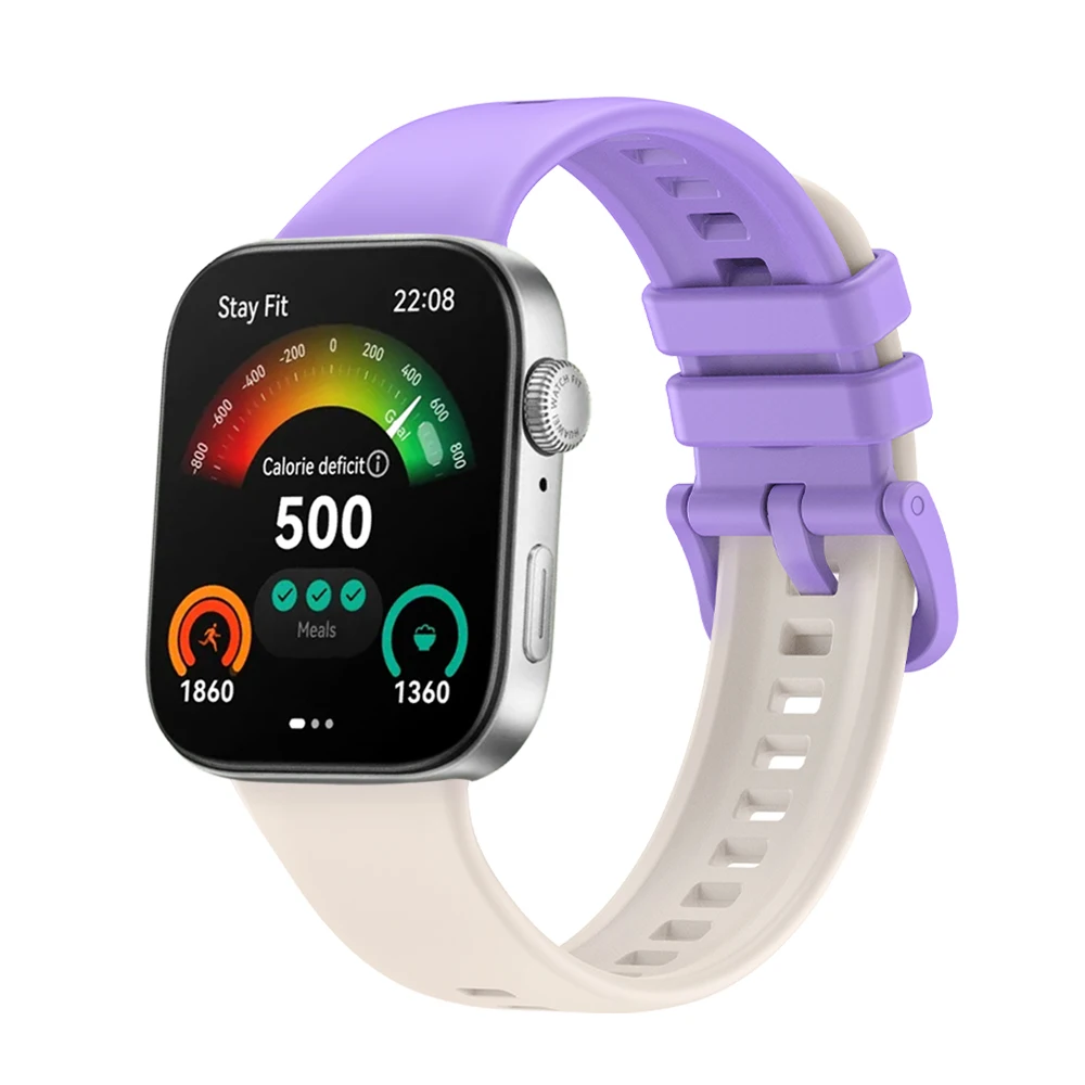 Soft Silicone Strap for Huawei Watch Fit 3/Fit 4 Adjustable Breathable Wristband Correa for Huawei Watch Fit 4 Pro Bracelet Belt