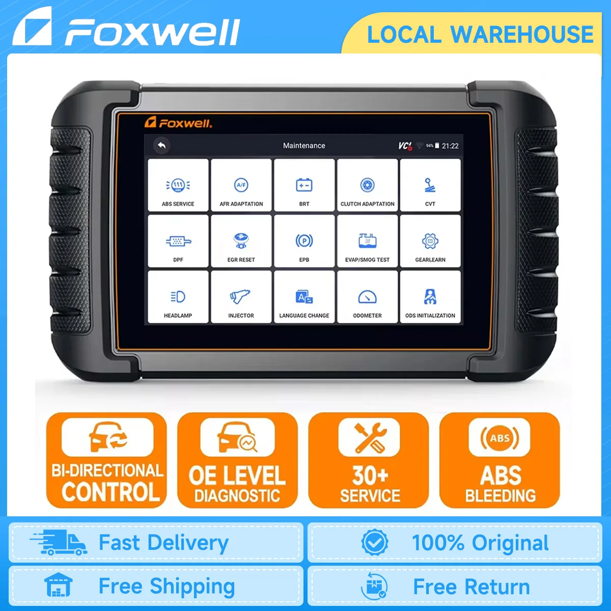 

FOXWELL NT809 OBD2 Automotive Scanner Bi-directional Test 30 Maintenance OBD 2 All System Car Diagnostic Scan Tool PK MK808