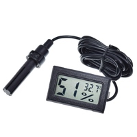 Mini LCD Digital Thermometer Hygrometer Thermostat Indoor Convenient Temperature Sensor Humidity Meter Gauge Instruments Probe