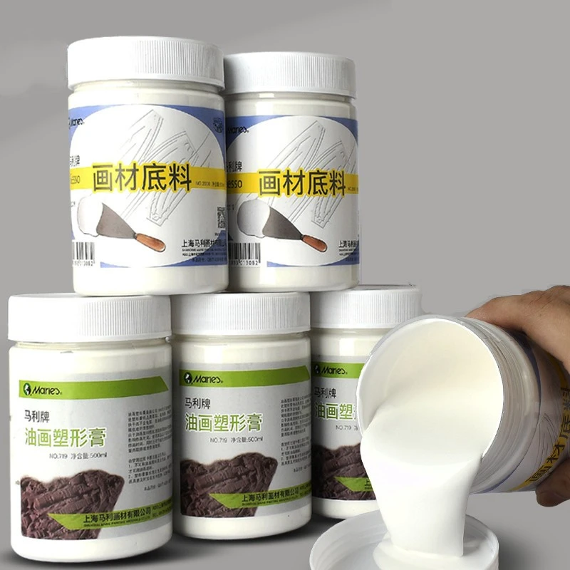 500ml Bottle of Shaping Paste, Pigment Medium Acrylic Primer Resin Texture Painting Thickening Painting Material Base