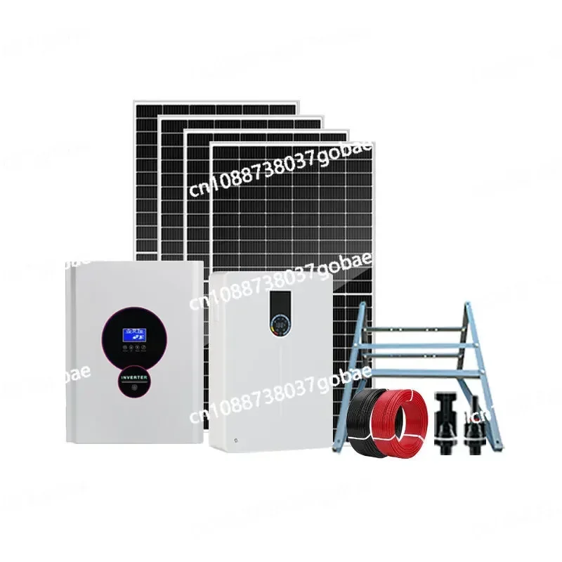 Photovoltaic Full Set of Off-grid Energy Storage Solar Power Generation System Household  Solar Panel Generator