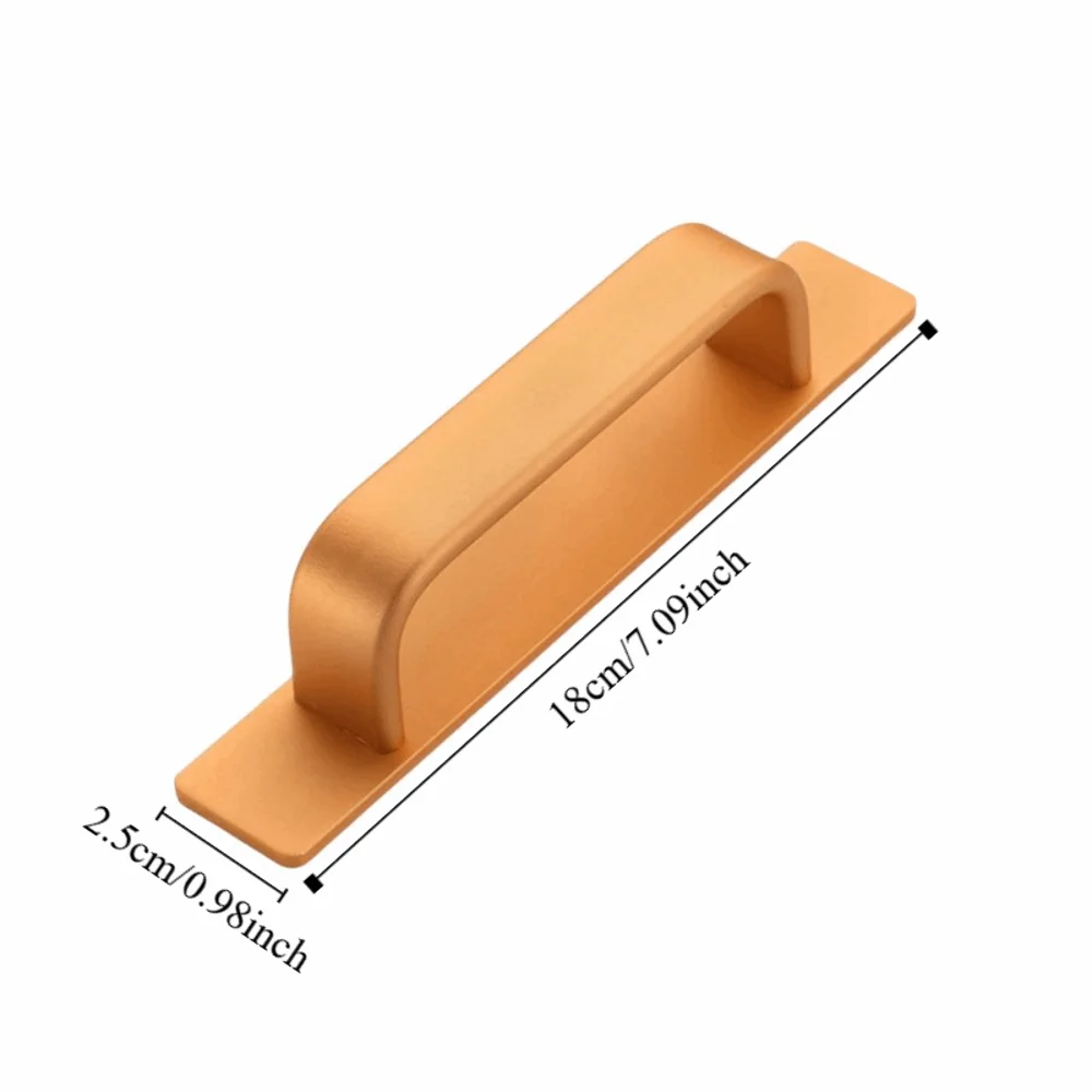 سبائك الألومنيوم لكمة خالية مقبض الباب العملي مقاوم للماء مقبض خزانة أسود/الذهب/الفضة/رمادي مقبض نافذة مقاوم للرطوبة