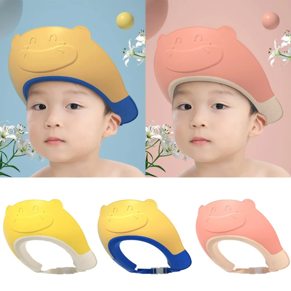 Shampoo Artifact Baby Shower Cap Ear Protection Bathing Hair Wash Hat Safe Adjustable Bath Head Cover Kids